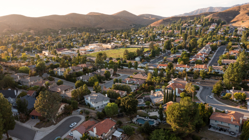 Aerial view of Conejo Valley