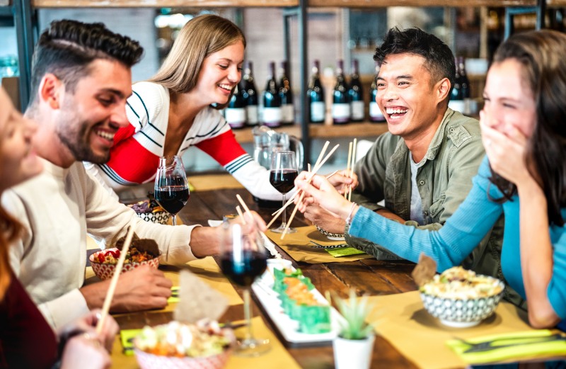 A dining scene
